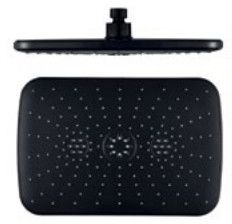 Верхний душ Groctyberg 310x210 Черный матовый